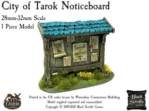 City of Tarok Noticeboard suits 28mm Warhammer Kings of War etc - Picture 1 of 1