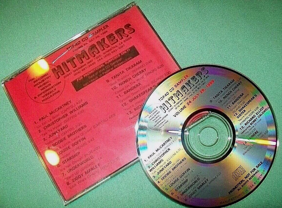 Hitmakers Top 40 CD 1989  Vol. 24  ** PROMO CD **    Starship / Paul McCartney - Image 1 of 1