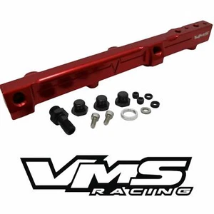 VMS RACING RED FUEL RAIL FOR HONDA H22 and H23 MOTOR PRELUDE ACCORD - Picture 1 of 6