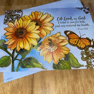 Benedictine Monks St. Benedict's Abbey O Lord my God Flower Merry Get Well Card - Picture 1 of 6