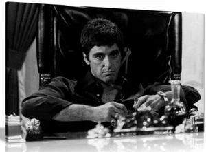 Tony Montana Scar Face Al Pacino Canvas Wall Art Picture Print - Picture 1 of 5