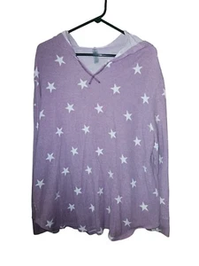 Camisa Top Honey Me Curvy Lila Con Capucha L/S Cuello en V - Talla XL - Imagen 1 de 2