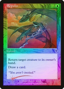 Repulse FOIL Invasion NM Blue Common MAGIC THE GATHERING MTG CARD ABUGames