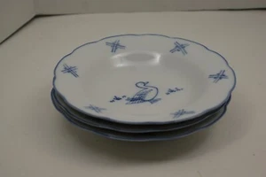 C Steel Collection Cordon Bleu 8" Soup Bowls Hand Painted Blue Duck Lot of 3 - Bild 1 von 5