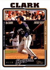 2005 Topps Milwaukee Brewers Baseball Card #384 Brady Clark