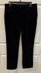D & Co Denim + Company Black Corduroy Pants Women’s Size 12 - Picture 1 of 7