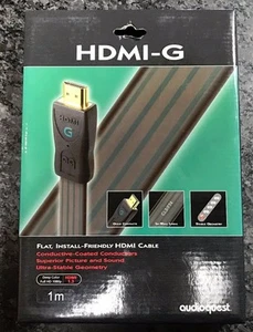 AudioQuest HDMI-G 1.0 meter flat install friendly HDMI cable - Picture 1 of 8