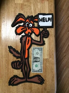 WILEY COYOTE FIGUR - 3D HOLZKUNST - Bild 1 von 2