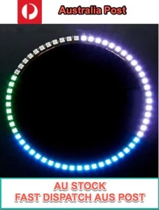 60 RGB LED Ring - Ultra Bright - WS2812 5050 RGB LED - Clock - AU Stock - Picture 1 of 4