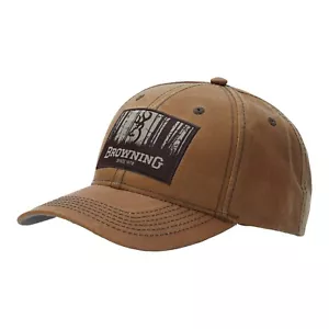 Browning Bush Wax Cap Sand Beige Peaked Hat Unisex - One Size - Picture 1 of 1