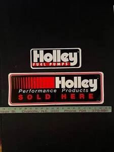 Lot of 2 big Auto Racing Vintage Vinyl Racing Decals "Holly products" c. 1990s - Picture 1 of 5