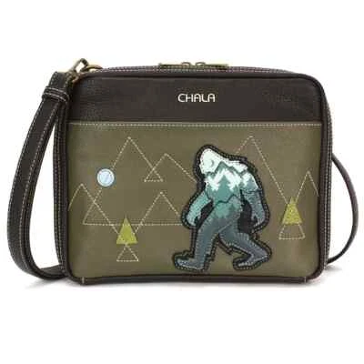 New Chala Companion Organizer Crossbody Messenger Bag  BIGFOOT Olive Green YETI - Image 1 of 4