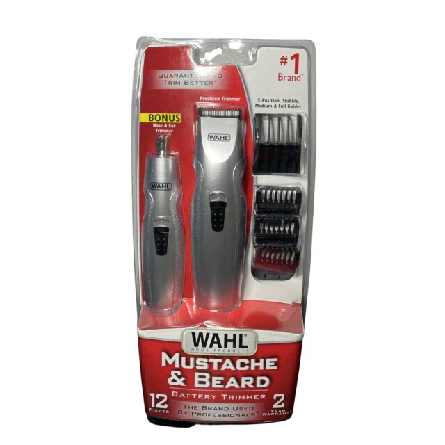 Wahl Mustache & Beard Battery Trimmer Combo Kit 05606-420