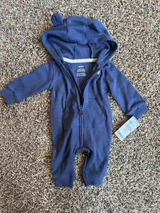 Carter’s Newborn One Piece With Hood And Ears - Blue - Picture 1 of 1
