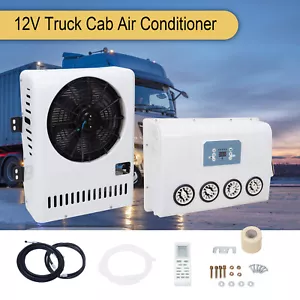Truck Cab Air Conditioner 12V Split AC Fits Semi Trucks Bus RV Caravan 10000BTU - Picture 1 of 12