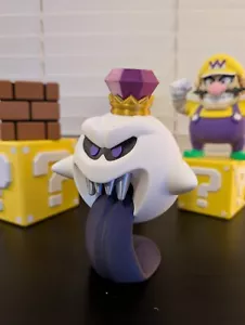 King Boo Figure – 7.75” Tall with Hidden Compartment! Spooky Mario Collectible - Picture 1 of 6