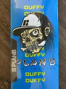 Pat Duffy BLUE SKULL Plan B Skateboards pushead zorlac neon 8.25 1980s skate - Picture 1 of 7
