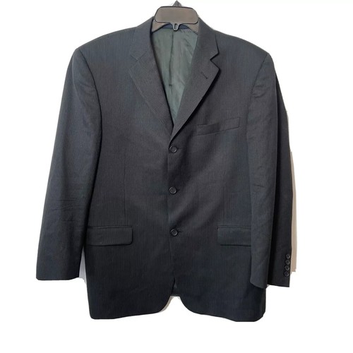 Blazer cappotto sportivo nero Burberry uomo 42 manica lunga 100% lana Academia USA