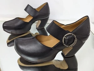 New John Fluevog Prepare Leader Platform Black Mary Jane Closed Heel Sz 12 NIB - Picture 1 of 24