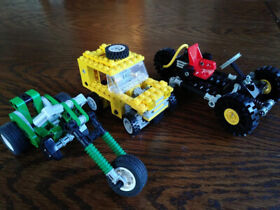 Lego Technic 8020 Building Set, 8832 Roadster, 8236 Bike Burner