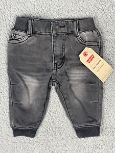 Levi's Knit Jogger Jeans Toddler Denim Pull On Pants Baby Boys Elastic Waist New