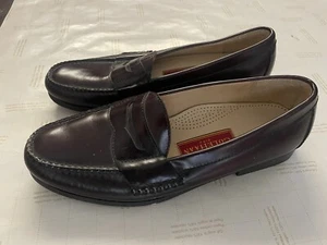 Pre-owned Cole Haan Burgundy Leather Penny Loafer Shoes Size 10 D - Picture 1 of 5