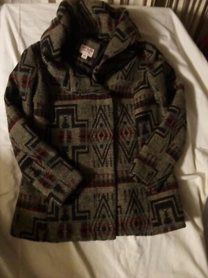 Chaqueta con Capucha Mossimo Supply Co. Para Mujer Azteca Boho Talla Mediana  Foto 1 de 4