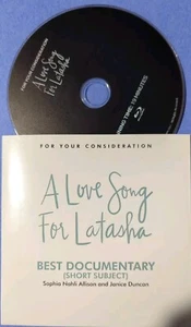 A Love Song For Latasha FYC BLURAY 2020 Documentary Netflix Award Promo Screener - Picture 1 of 2