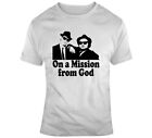 The Blues Brothers Funny Movie Mission From God Parody Fan T Shirt