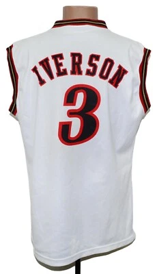 CAMISETA DE BALONCESTO NBA PHILADELPHIA SIXERS CAMPEÓN TALLA L ADULTO #3 IVERSON Foto 1 de 4