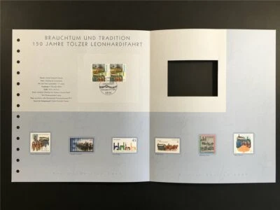 GERMAN POST ART-EDITION 2005/38 TÖLZER LEONHARDIFAHRT BAVARIAN COSTUMES HORSES - Image 1 of 4