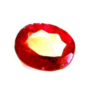 Natural Old Burmese Red Ruby, 1.70 Ct. 7x5 Oval Shape, Burma, Loose Stone - Picture 1 of 7