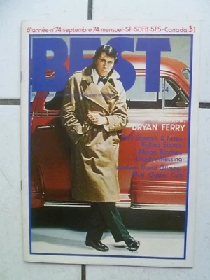 Magazine BEST n° 74  - SEPT   1974    POSTER / DAVID GILMOUR / BLUE OYSTER CULT - Photo 1/3