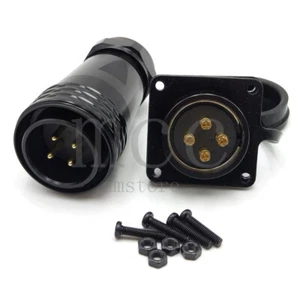 WEIPU SA28 crimping 4Pin Aviation Cable Circular Connector Plug Socket IP67 25A - Picture 1 of 7