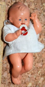 Alte Celluloidpuppe für Puppenstube von ca. 1930 - Bild 1 von 2