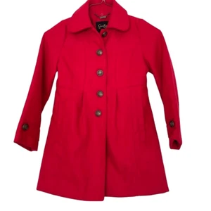 Nearly New! Jessica Simpson Red Girls Coat - Size 7/8 - Picture 1 of 10