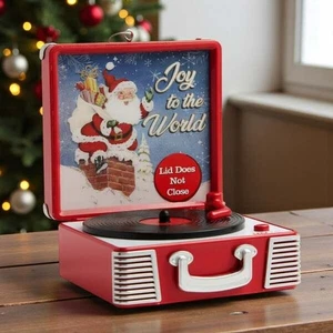 Mr. Christmas Retro Record Player Musical Red Christmas Tree Ornament New 2025 - Picture 1 of 2
