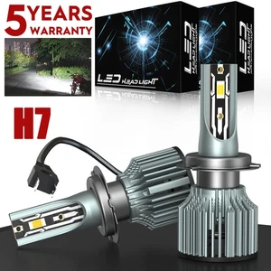 Faros LED súper brillantes Q8 para motocicleta Honda CBR1000RR 2004-2019 H7 - Imagen 1 de 12