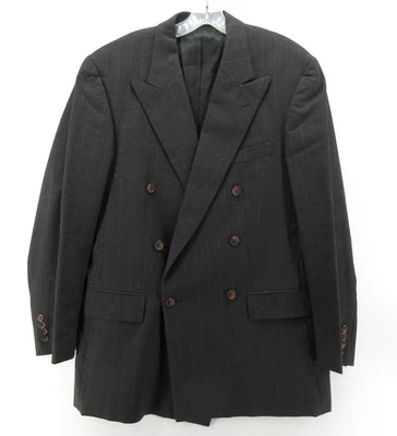 Abrigo Deportivo Polo Ralph Lauren DE COLECCIÓN Hombres 41 Gris Universidad Doble Pecho * Foto 1 de 4