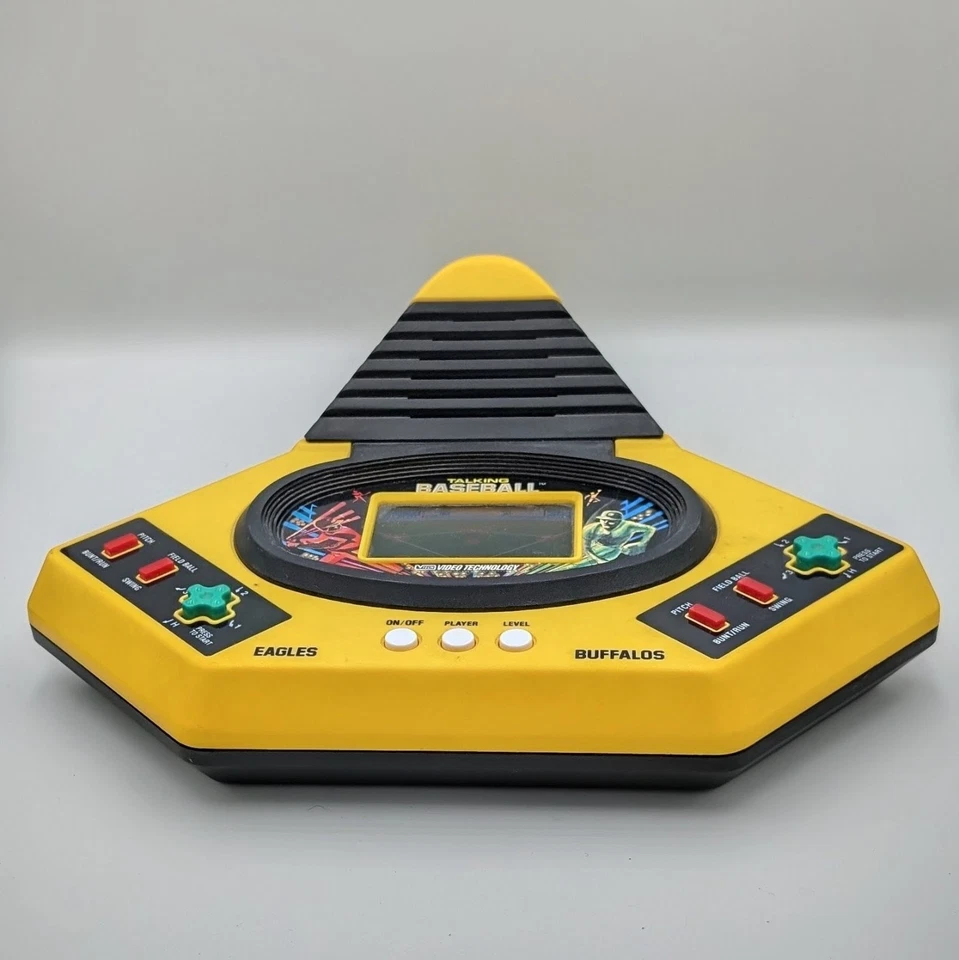 VTech Talking Play By Play Baseball Handheld Electronic Game 1986 Broken/Parts - Image 1 of 4