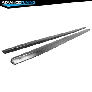 Fits 06-10 Audi S8 D3 MX Side Skirts Extension Rocker Panels Unpainted Black PU - Bild 1 von 4
