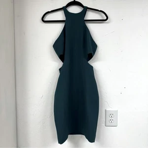 Cinq a Sept grün ärmellos Cut Out Mini Bodycon Kleid Damen 2 Baddy Party - Bild 1 von 9