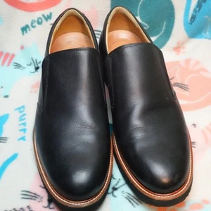 Zapato de vestir Samuel Hubbard de cuero negro sin cordones para viajero frecuente 11,5 M para hombre - Imagen 1 de 7