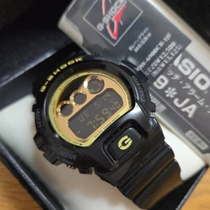 CASIO G-SHOCK DW-6900CB-1JF Men's Wrist Watch Digital Black Gold Used with Box - Picture 1 of 9