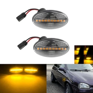 2x Blinkleuchte Blinker seitlich Weiss für Opel/Vauxhall Corsa C X01 2000-2009 - Bild 1 von 12