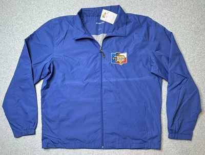 Chaqueta cortavientos Billy Bobs Texas para hombre talla grande azul nailon nueva con etiquetas *Ver fotos Foto 1 de 4