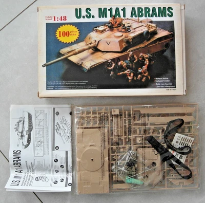 orig. verschweißt! U.S. M1A1 Abrams Panzer inkl. Motor 1:48 von Belmonte - Bild 1 von 2
