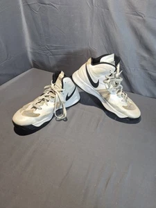 Nike Hyperfuse White Black Basketball Athletic Shoes 525019-100 Men's Size 12 - Picture 1 of 13