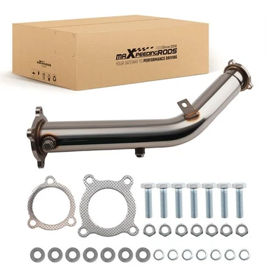 Kit de sistema de tubo de escape cromado de 3" para Audi A5 Q5 2.0T B8 2008-2017 acero Foto 1 de 4
