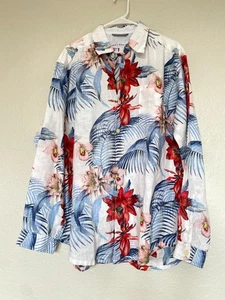 Tommy Bahama Hemd Herren L Relax Floral Hawaii Tropical All Over Print Neu mit Etikett - Bild 1 von 10